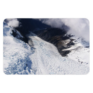 Franz Josef Glacier Aerial View, New Zealand Magnet