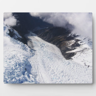 Franz Josef Glacier Aerial View, New Zealand Plaque
