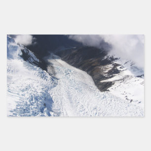 Franz Josef Glacier Aerial View, New Zealand Sticker