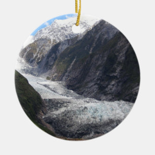 Franz Josef Glacier, New Zealand Ceramic Ornament