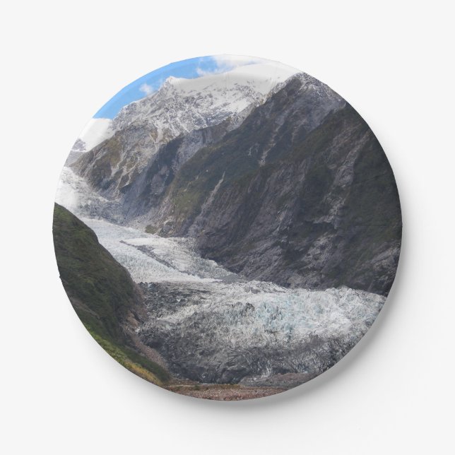 Franz Josef Glacier, New Zealand Paper Plate (Front)