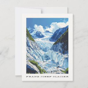 Franz Josef Glacier Nouvelle-Zélande Carte postale