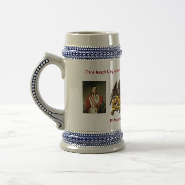 Franz Joseph I of Austria Hungary Beer Stein (Left)