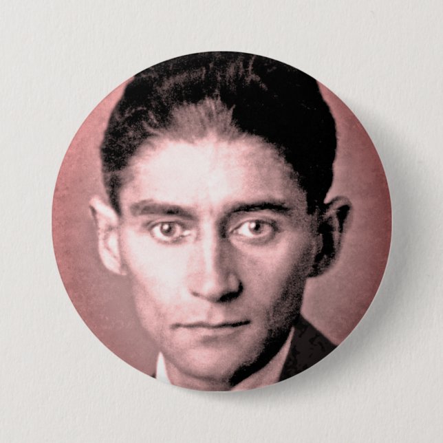 Franz Kafka 3 Inch Round Button (Front)