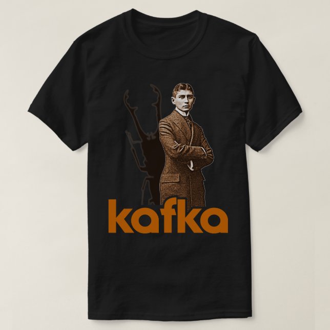 Franz Kafka Metamorphosis Author FanArt Tribute T-Shirt (Design Front)