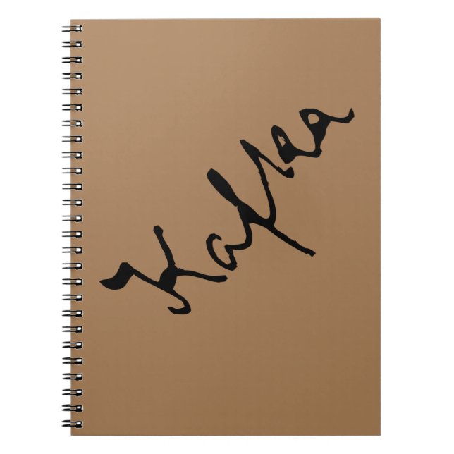 Franz Kafka signature Notebook (Front)