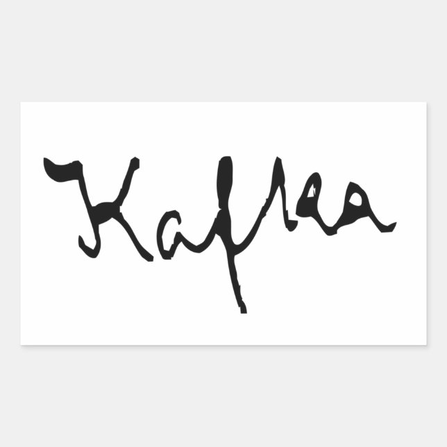 Franz Kafka signature Sticker (Front)