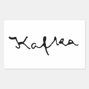 Franz Kafka signature Sticker