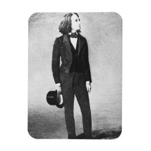 Franz Liszt (1811-86) 1856 (litho) (b/w photo) Magnet