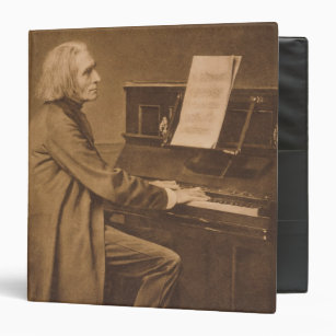 Franz Liszt  at the Piano Binder