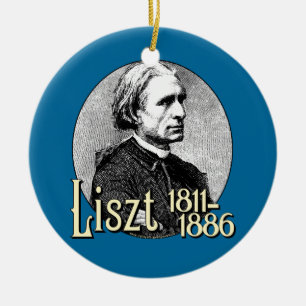 Franz Liszt Ceramic Ornament