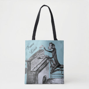 Franz Liszt Unique Sketch by Maurice Sand 1837 Tote Bag