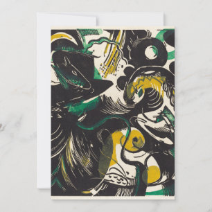 Franz Marc Abstract Genesis II Expressionism Art Holiday Card