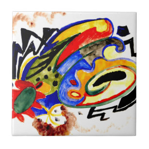 Franz Marc - Abstract Pattern 1 Tile