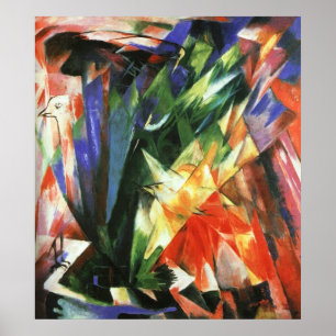 Franz Marc - Birds 1914 Oil Canvas bird flock Poster