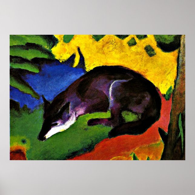 Franz Marc - Blue Fox Poster (Front)