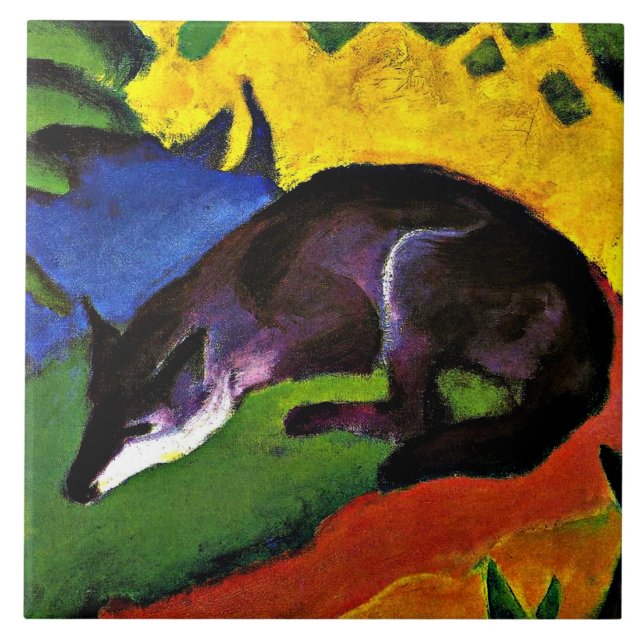 Franz Marc - Blue Fox Tile (Front)