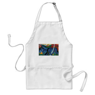 franz marc blue horses  design standard apron