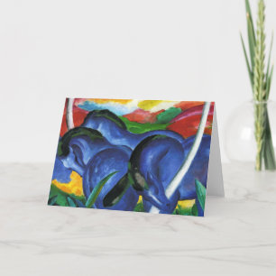 Franz Marc Blue Horses Greeting Card