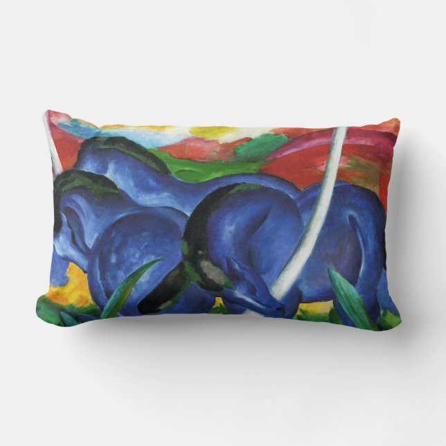 Franz Marc Blue Horses Pillow (Front)