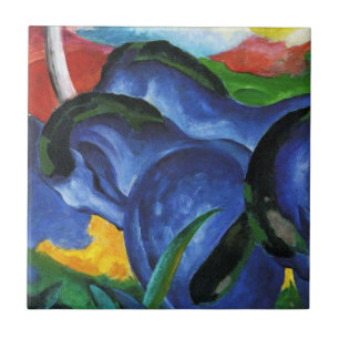 Franz Marc Blue Horses Tile