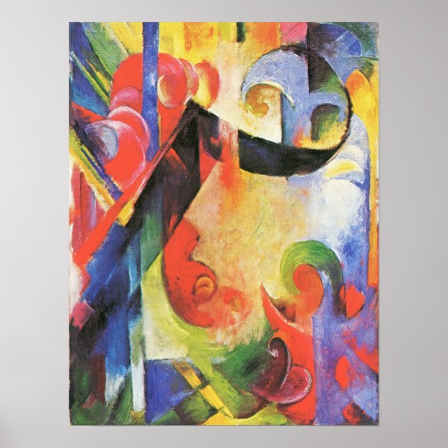 Franz Marc - Broken Forms Poster (Front)