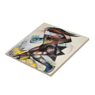 Franz Marc Caliban Famous Painting Tile