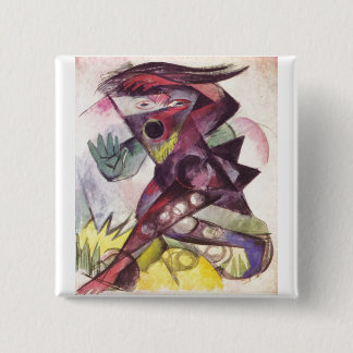 Franz Marc - Caliban Tempest Shakespeare 1914 2 Inch Square Button