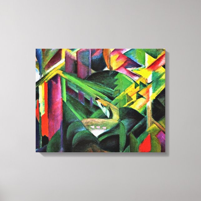 Franz Marc - Deer in a Monastery Garden Canvas Print (Front)