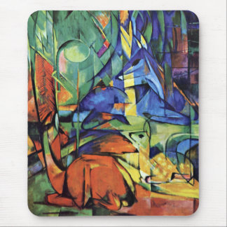 Franz Marc - Deer in the forest (II) Mouse Pad