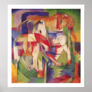 Franz Marc -Elephant, horse, cattle, winter Poster