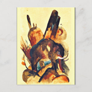 Franz Marc - Elephant Postcard