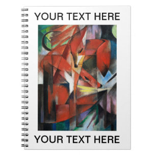 Franz Marc Famous Painting The Foxes Personalized Notebook