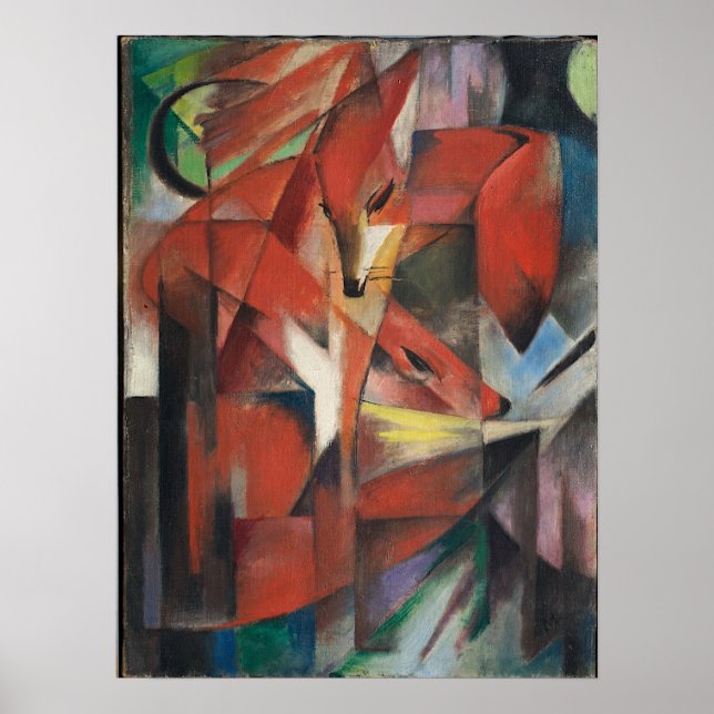 Franz Marc - Foxes, 1913 Poster (Front)