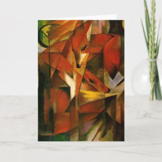 Franz Marc - Foxes Card