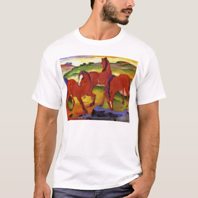 Franz Marc frôlant le T-shirt de chevaux (Devant)