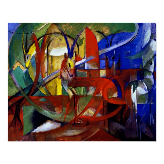 Franz Marc - Gazelles Poster (Front)