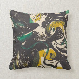 Franz Marc   Genesis II Schopfungsgeschichte II Throw Pillow