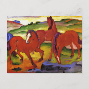 Franz Marc Grazing Horses Postcard