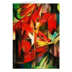 Franz Marc Les Renards Red Fox Art Moderne Peintur