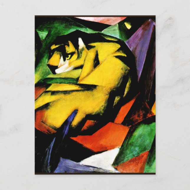 Franz Marc painting, Tiger Postcard (Front)