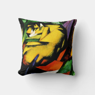 Franz Marc painting, Tiger  Throw Pillow