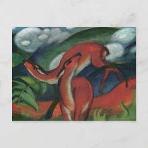 Franz Marc - Red Deer II Postcard