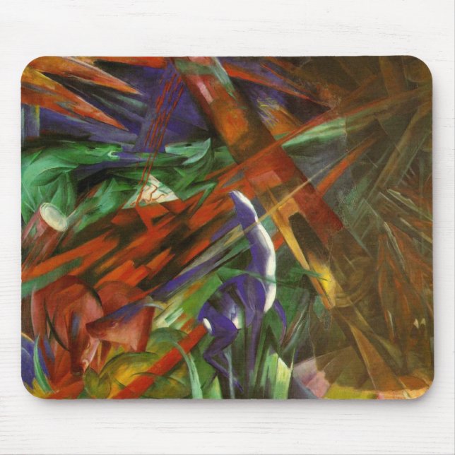 Franz Marc - The Fate of Animals Mouse Pad (Front)