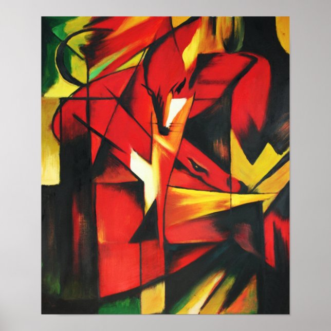 Franz Marc The Fox Poster (Front)