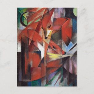 Franz Marc - The Foxes, 1913 Postcard