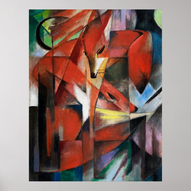 Franz Marc | The Foxes (1913) Poster (Front)