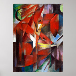Franz Marc The Foxes Poster