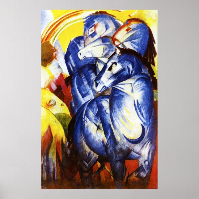 Franz Marc The Tower of Blue Horses Poster (Front)