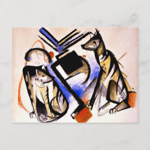 Franz Marc - Two Wolves Postcard
